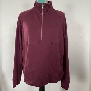 Under Armour 1/2 Zip Pullover size Large Maroon